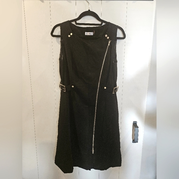 Calvin Klein black and gold dress - Picture 1 of 4
